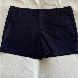 Navy blue stretchy shorts